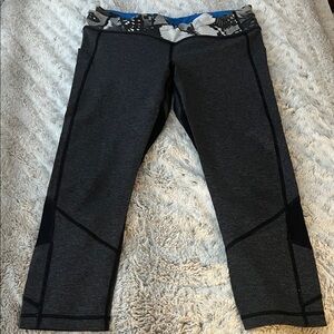 Lululemon Athletica Black and Gray Leggings